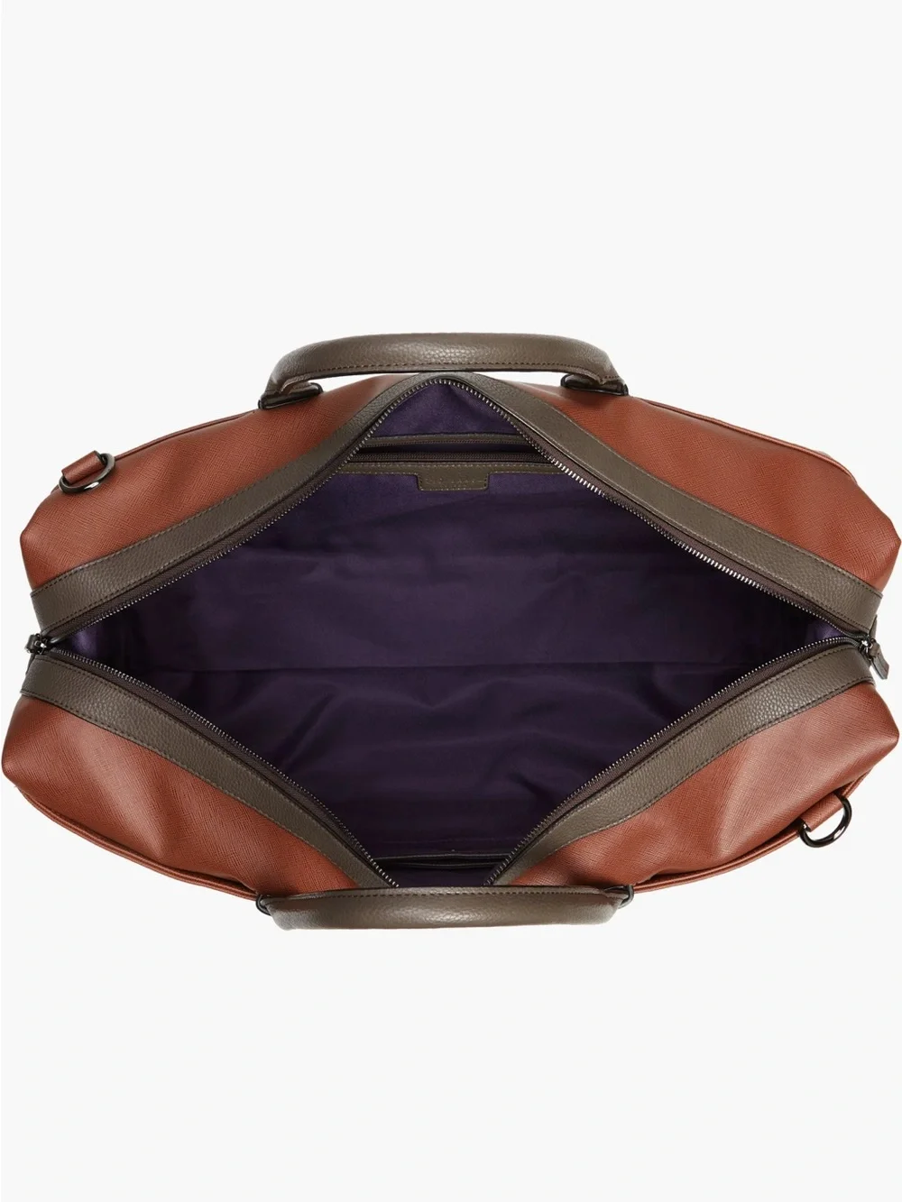 The Ted Baker London Geome Faux Leather Duffle Bag